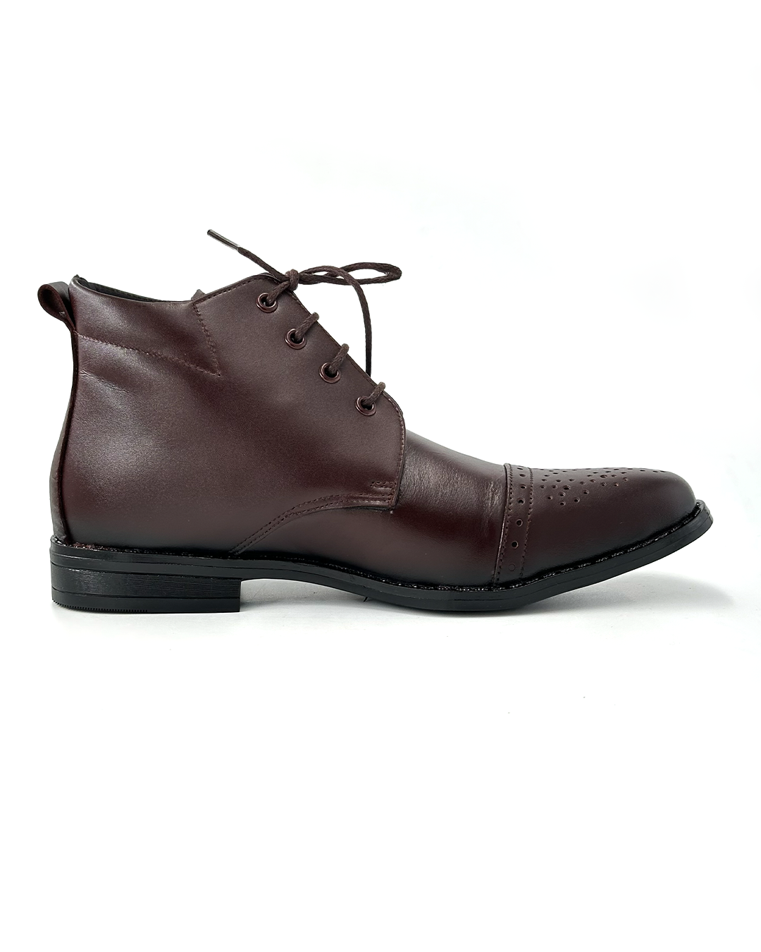 Stylish Brogue Ankle Boots - APOLLO 3037