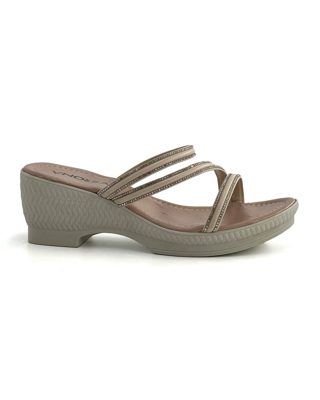 Strappy Low Wedge Sandals - Verona K1