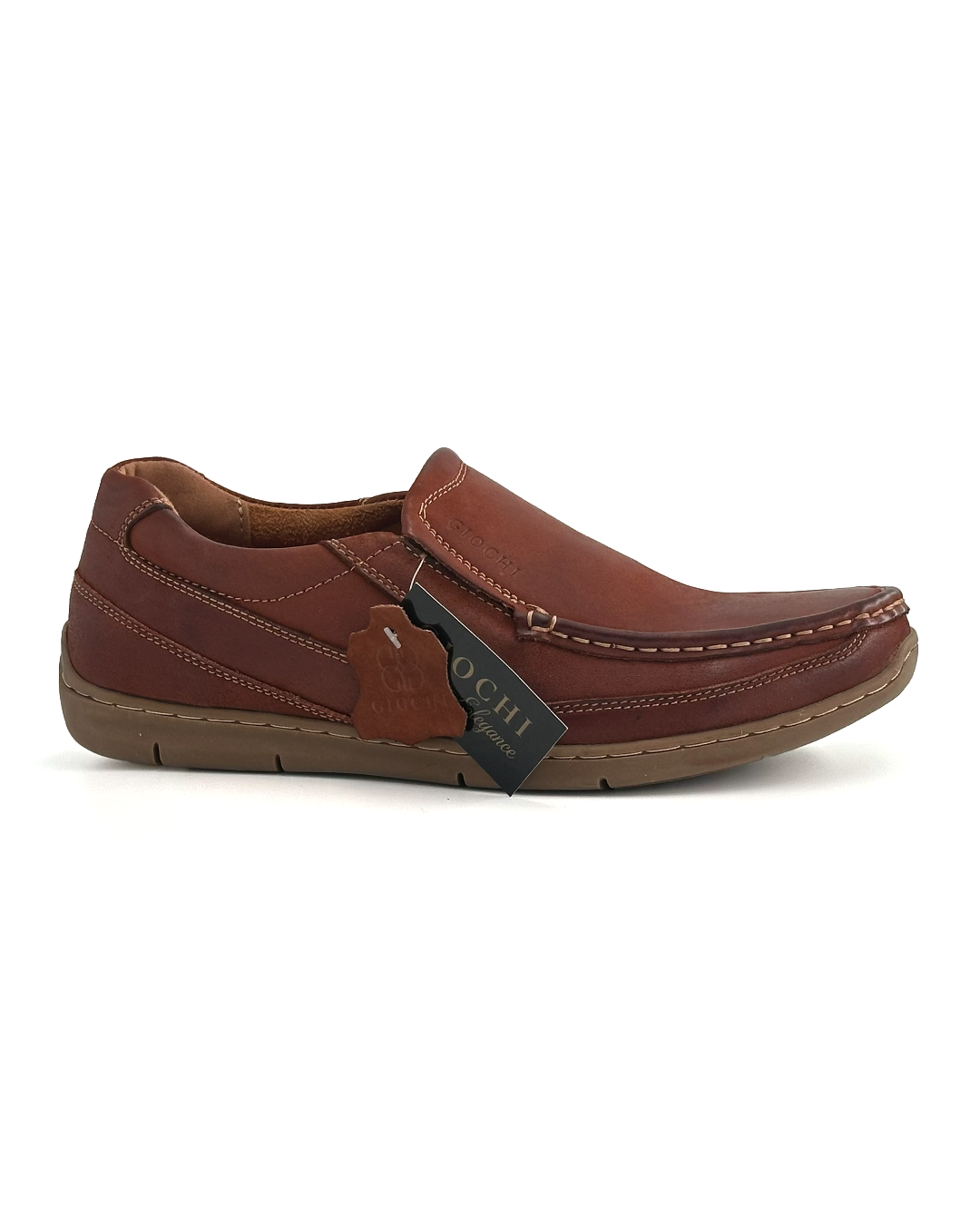 Casual Leather Slip-On Shoes - GIOCHI G47
