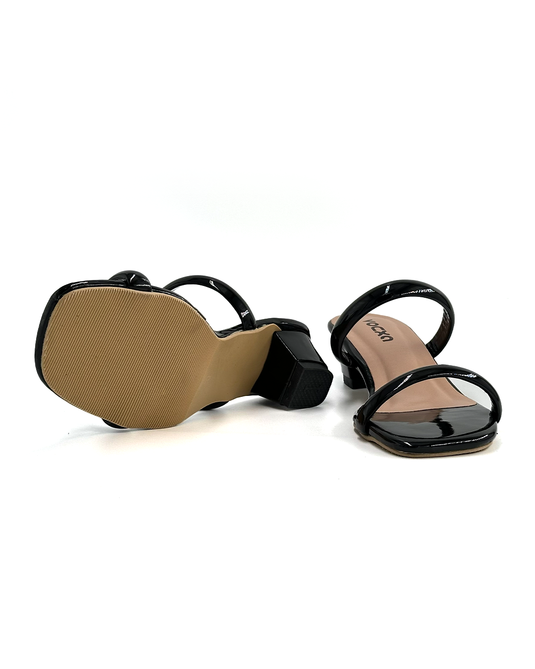 Glossy Double Strap Casual Sandals - VOCXA NH 034