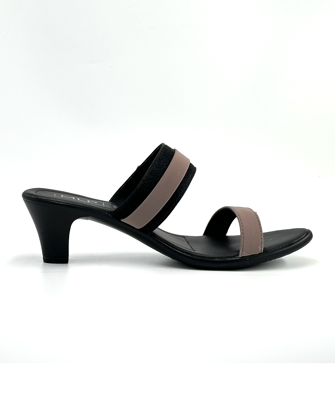Open-Toe Wide Strap Heeled Sandals - MPL CB3240