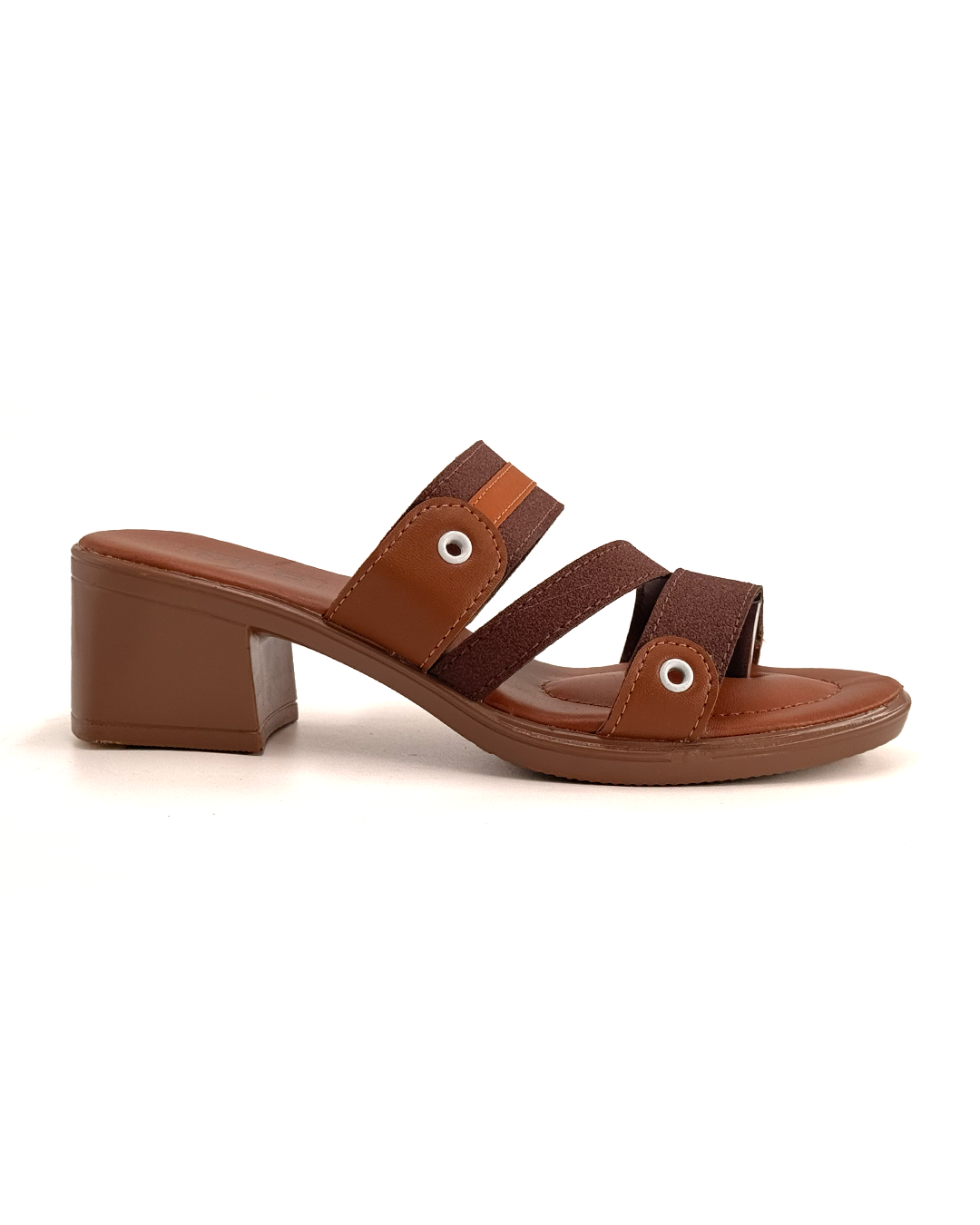 Wide Strap Block Heel Sandals - MLP CB3263