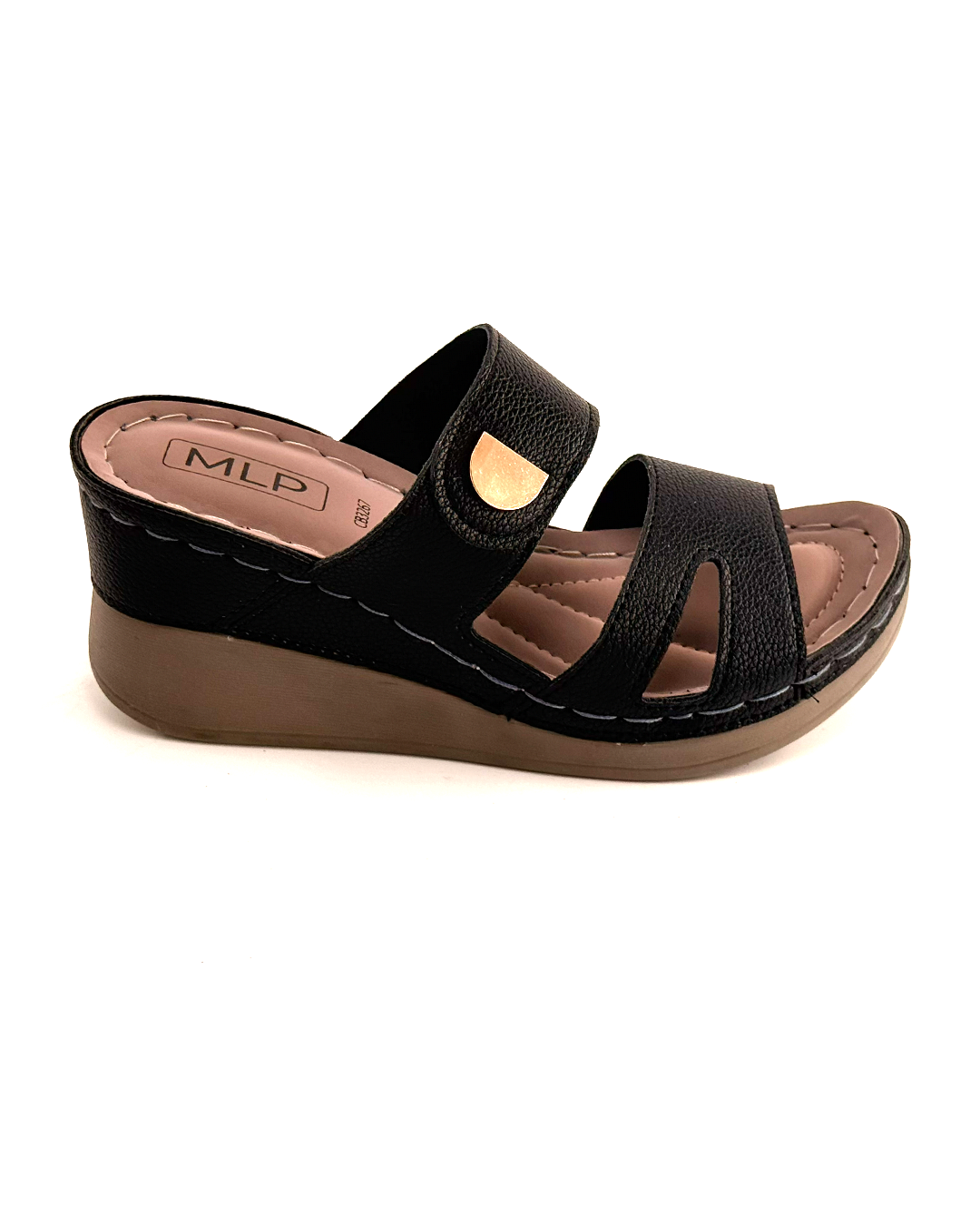 Dual Strap Slip-On Wedge Sandals - MLP CB3267