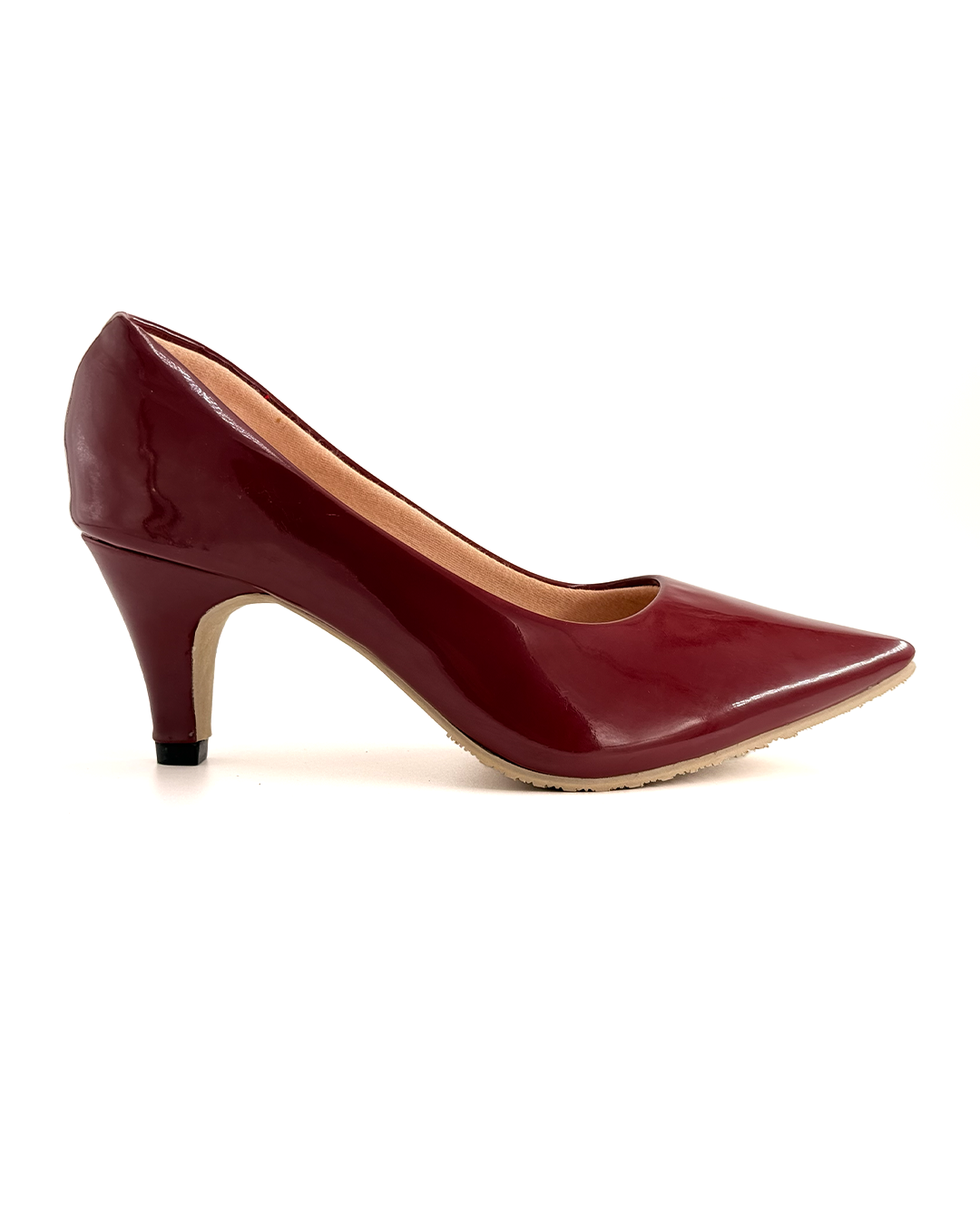 Pointed Toe Patent High Heel Pumps - Patronne M46