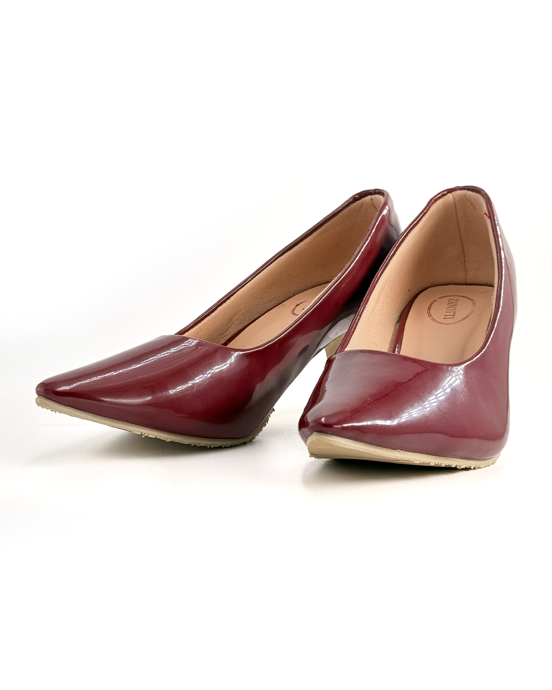 Pointed Toe Patent High Heel Pumps - Patronne M46