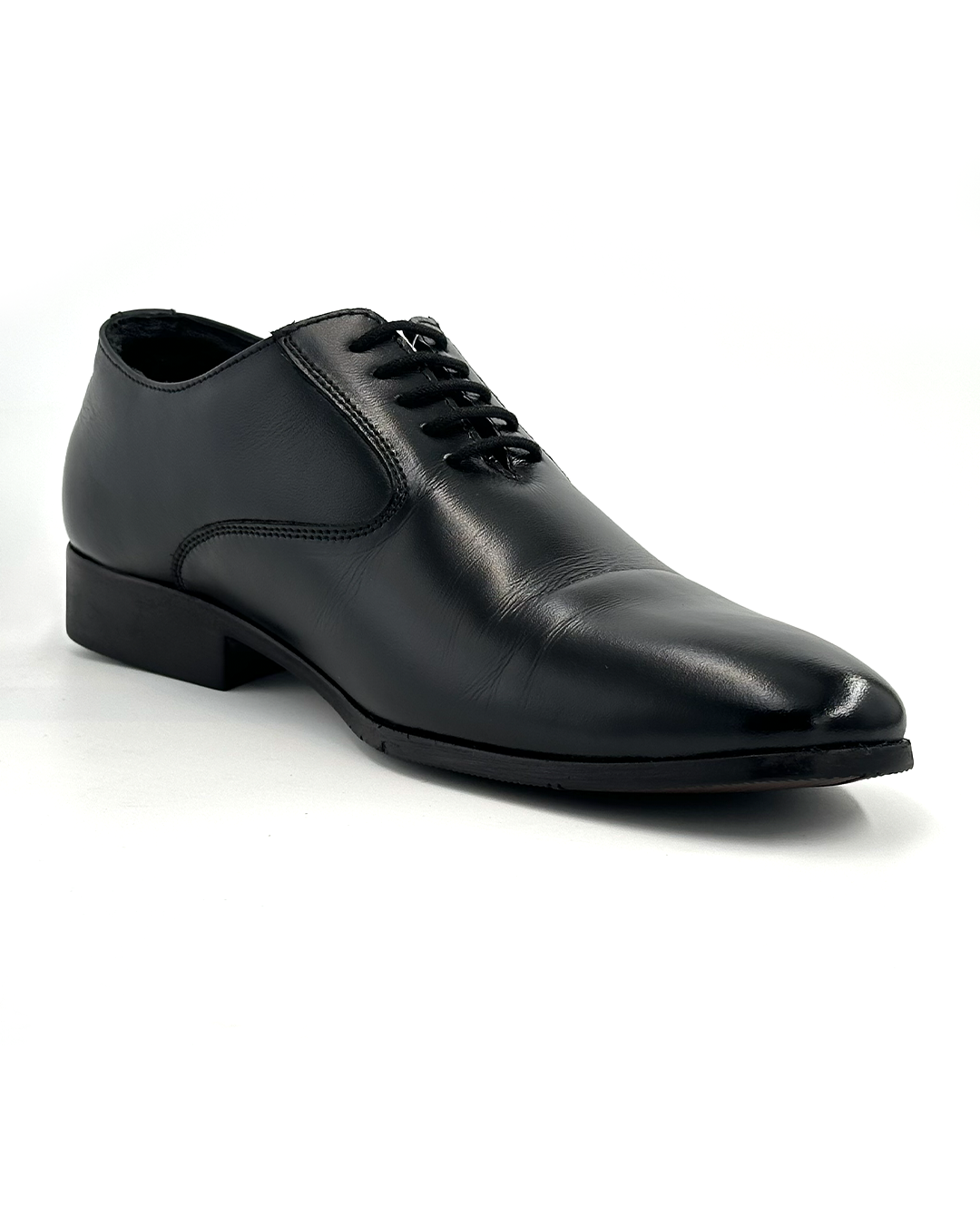 Classic Black Leather Dress Shoes - FLEXMAX F2005