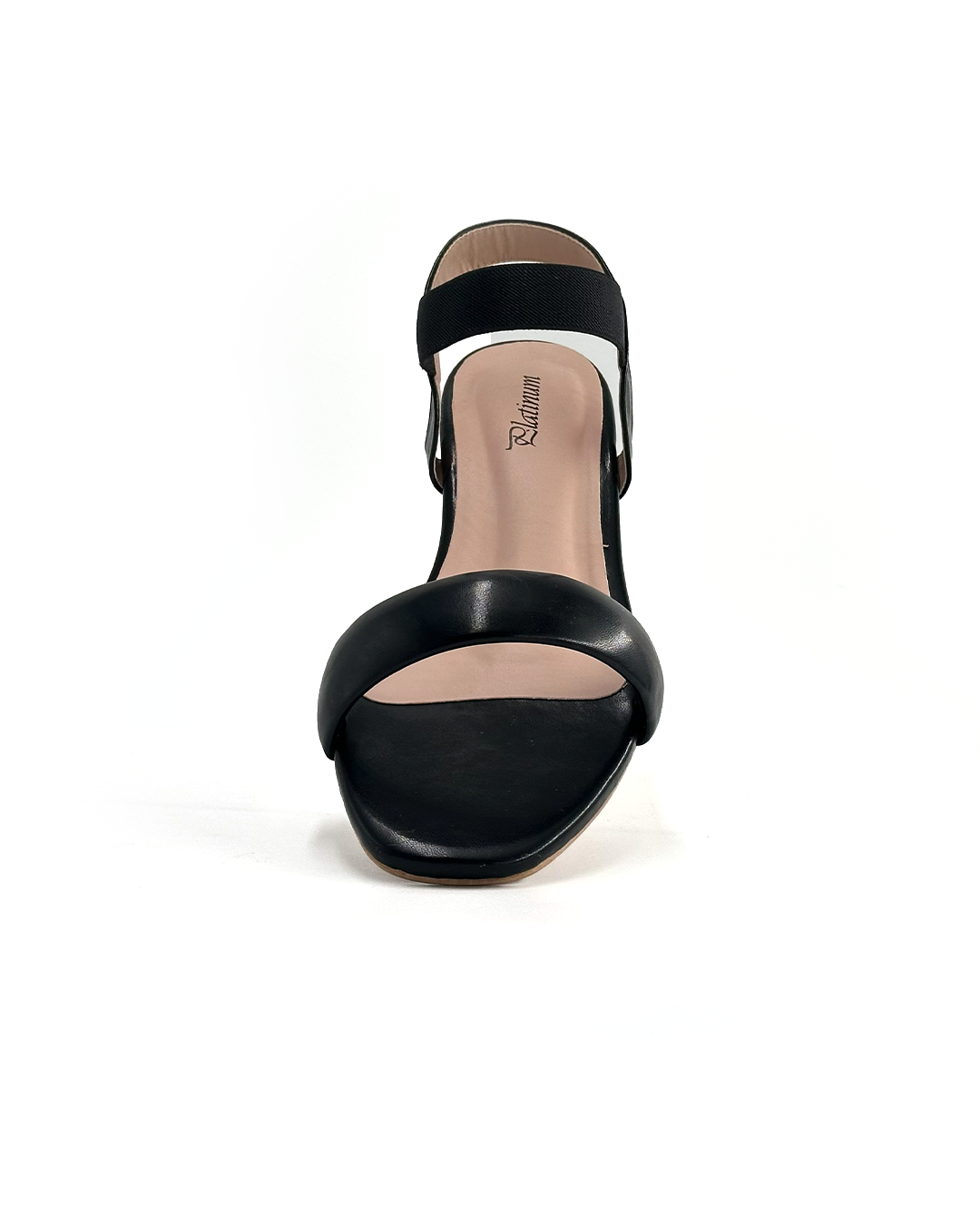 Ankle Strap Mid Heel Sandals - Platinum 106