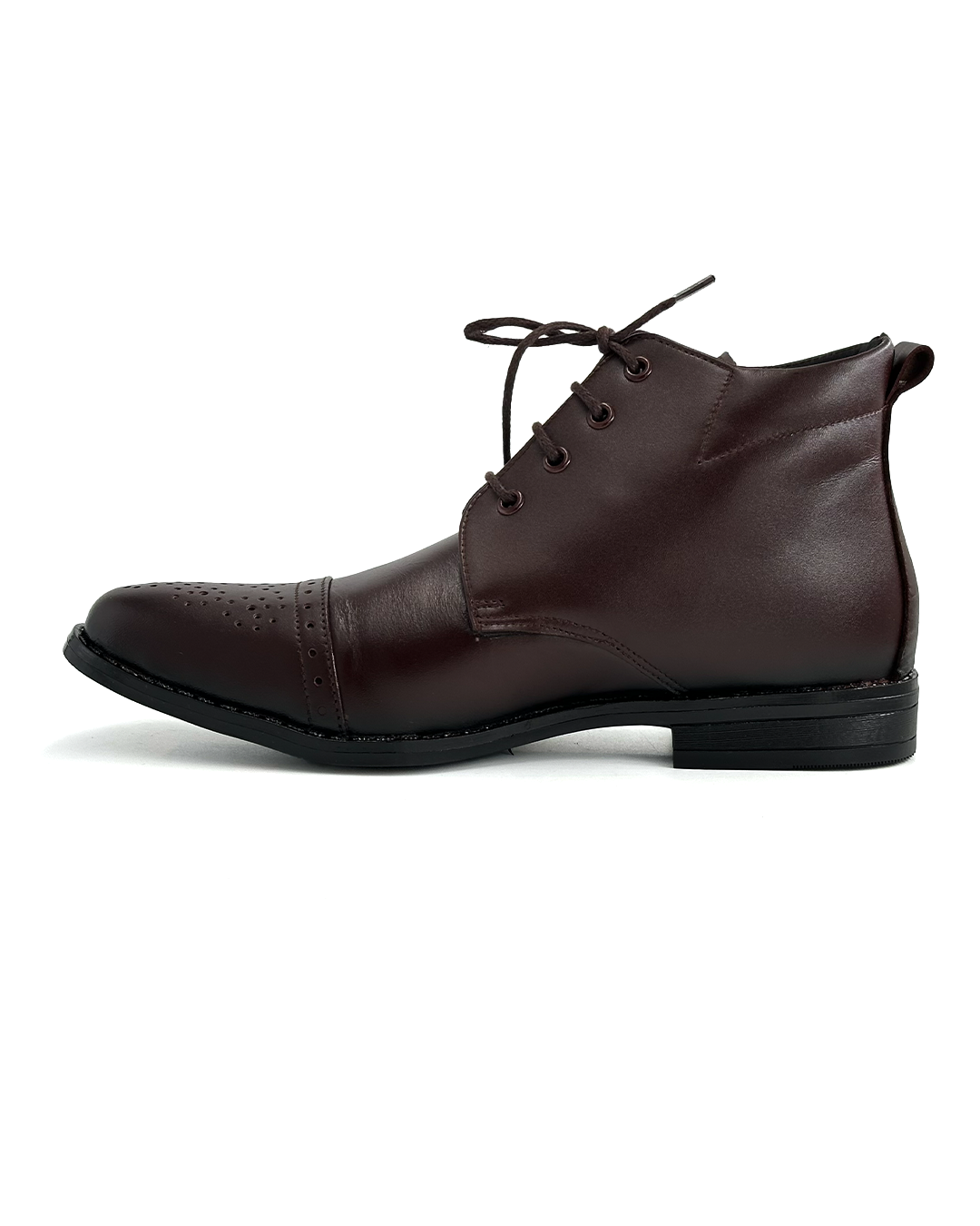 Stylish Brogue Ankle Boots - APOLLO 3037