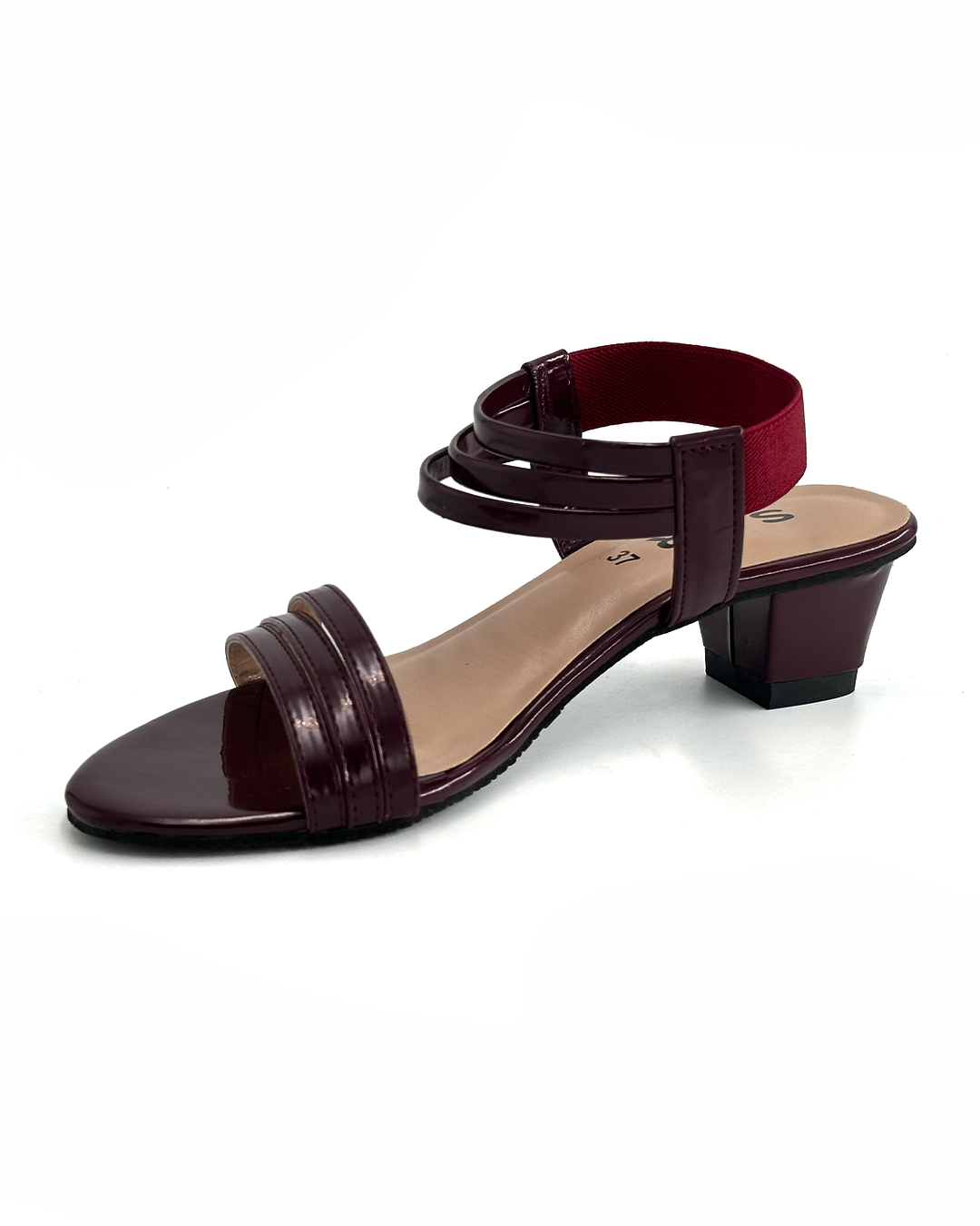 Patent-Finish Multi-Strap Block Heels - S&R H50