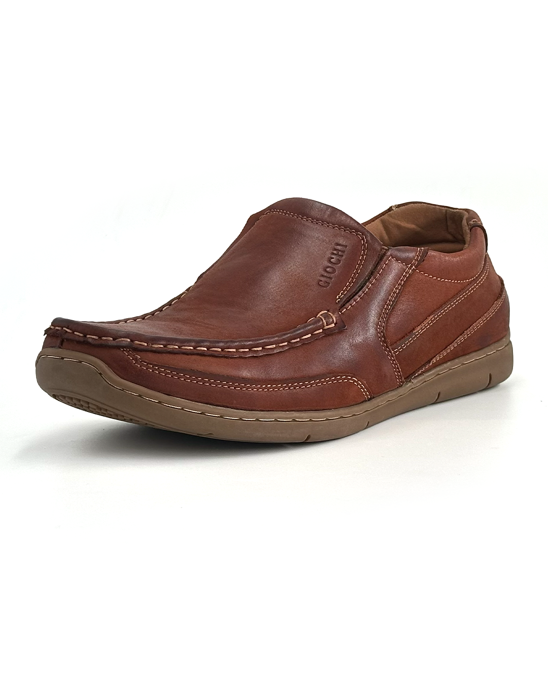 Casual Leather Slip-On Shoes - GIOCHI G47