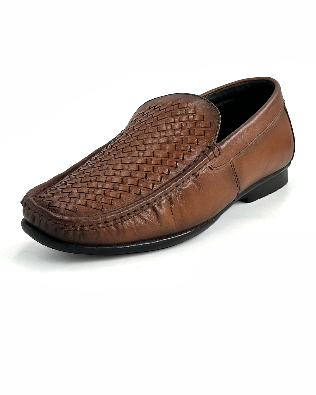 Refined Woven Loafers - RED WOOD 1101