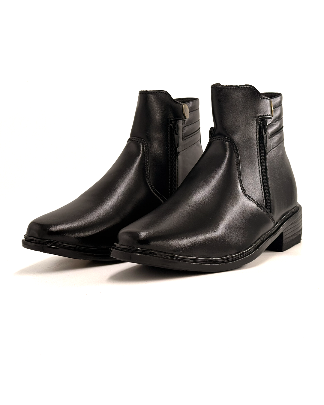 Side-Zip Ankle Boots - Apollo 2005