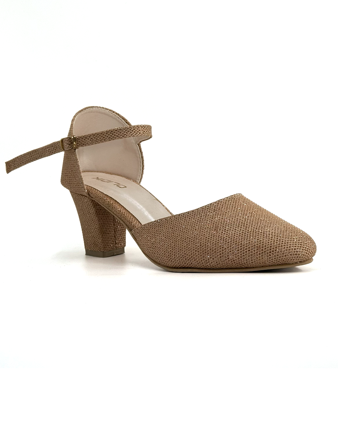 Closed Toe Ankle Strap Chunky Heels - SANVI SC211 241