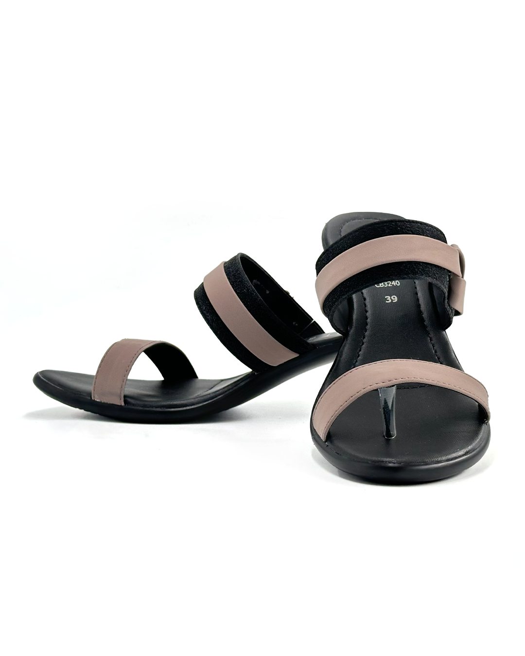 Open-Toe Wide Strap Heeled Sandals - MPL CB3240