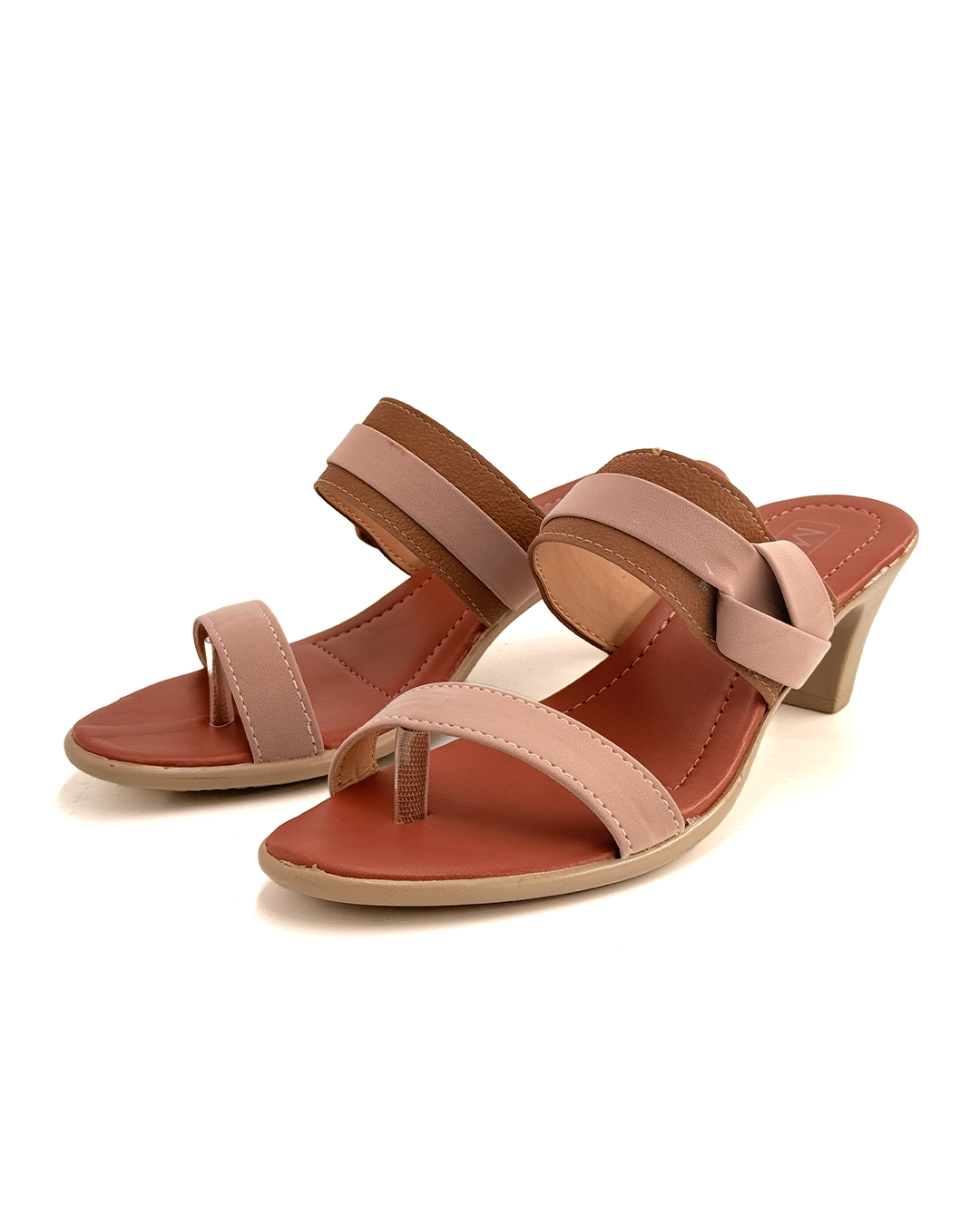 Open-Toe Wide Strap Heeled Sandals - MPL CB3240
