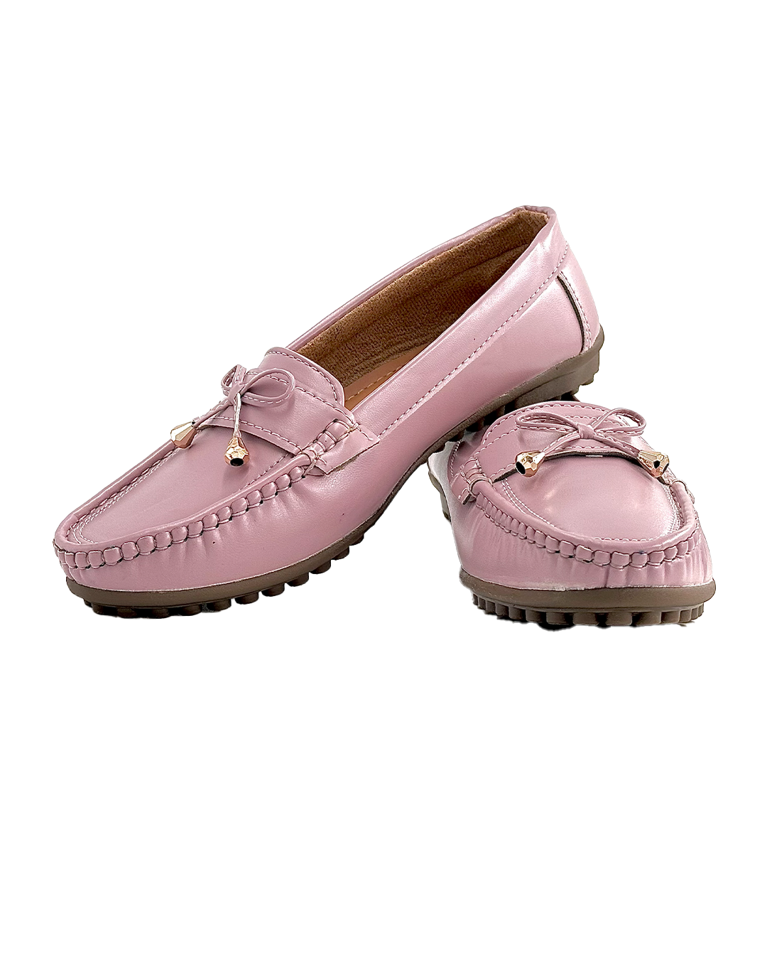 Leather Slip-On Court Loafers