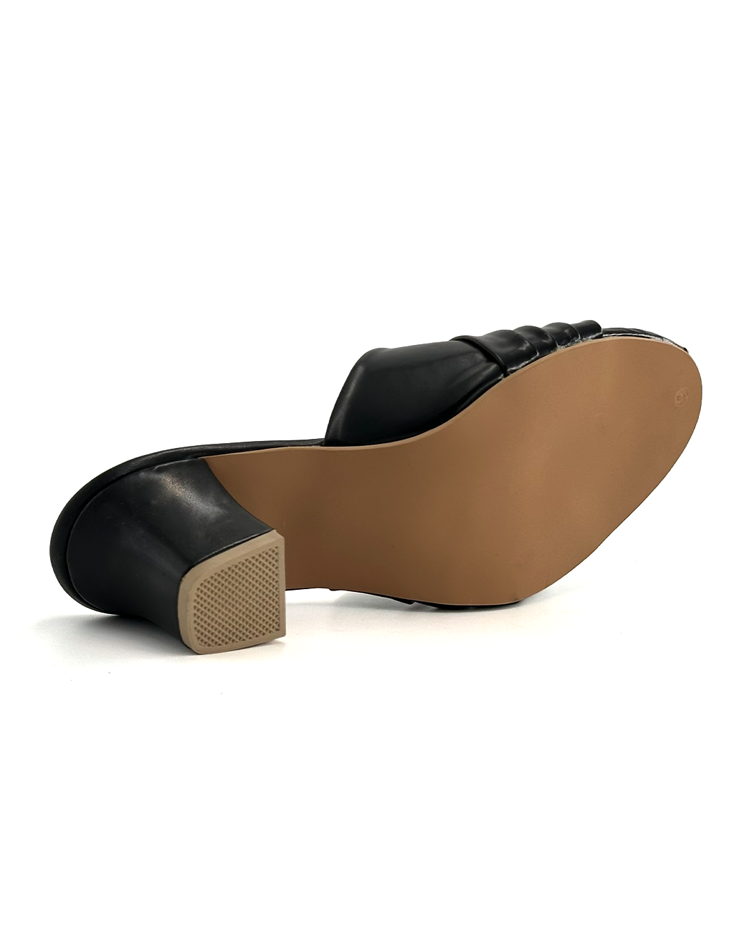 Stylish Block Heel Slide Sandals - Platinum 138