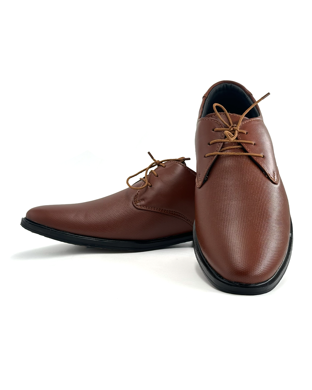 Genuine Leather Executive Textured Dress Shoe - JACK ARROW 502