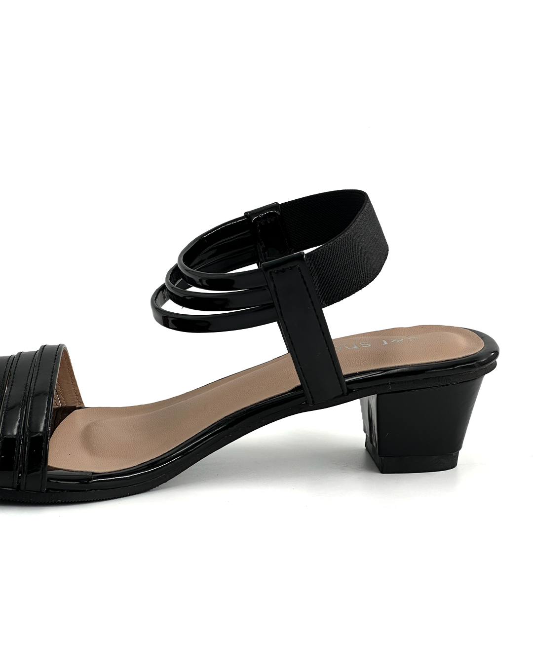 Patent-Finish Multi-Strap Block Heels - S&R H50