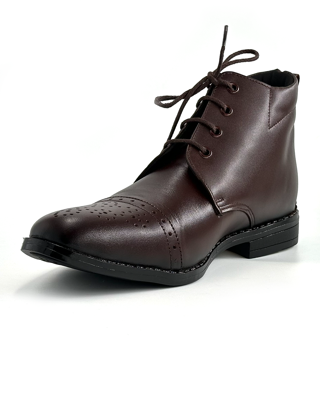 Stylish Brogue Ankle Boots - APOLLO 3037