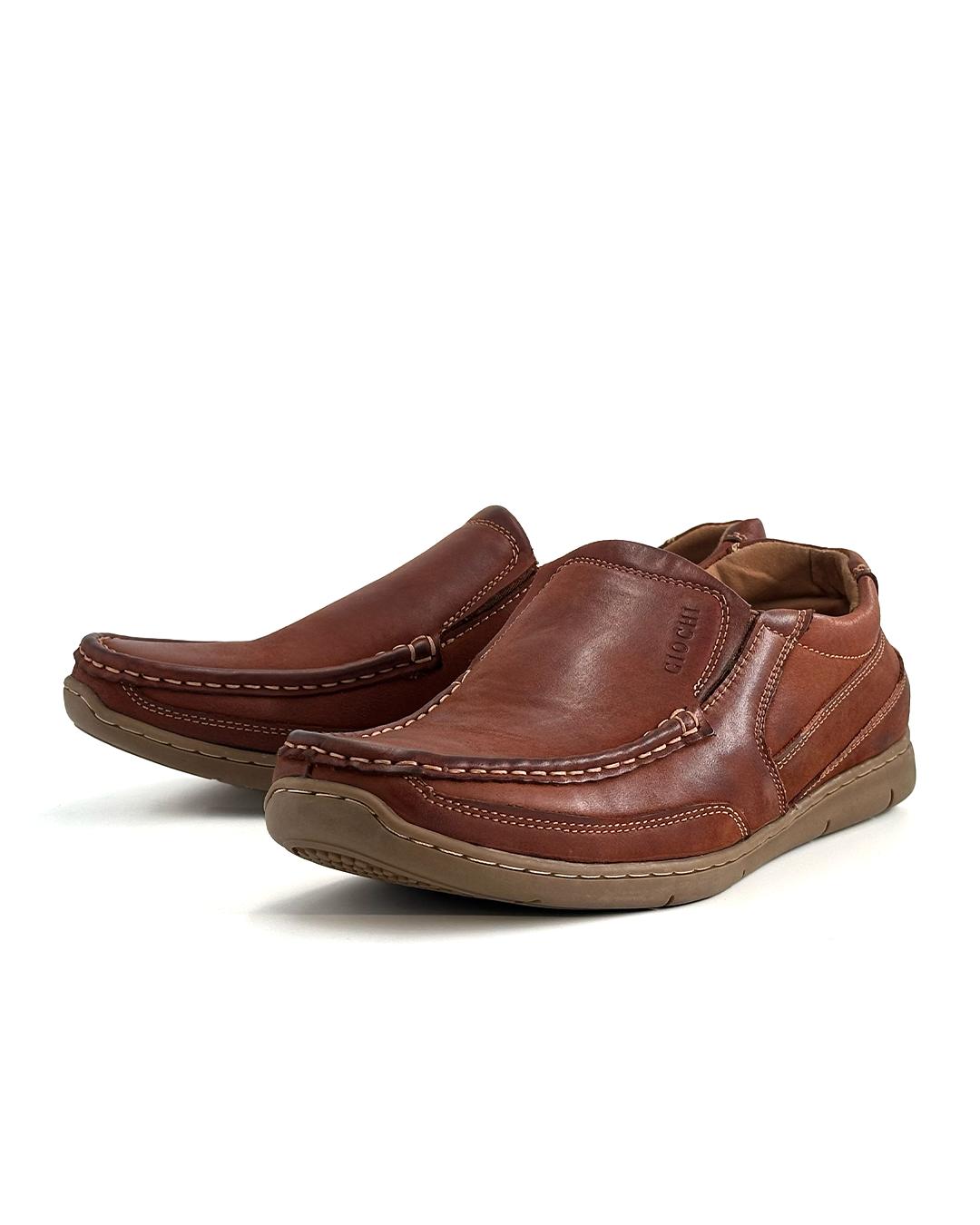 Casual Leather Slip-On Shoes - GIOCHI G47