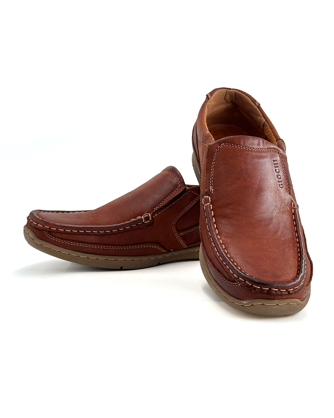 Casual Leather Slip-On Shoes - GIOCHI G47