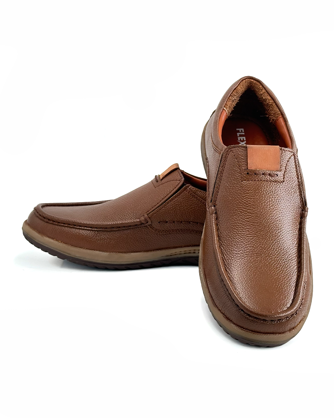 Casual Pebble-Textured Loafers - FLEXMAX CM2026