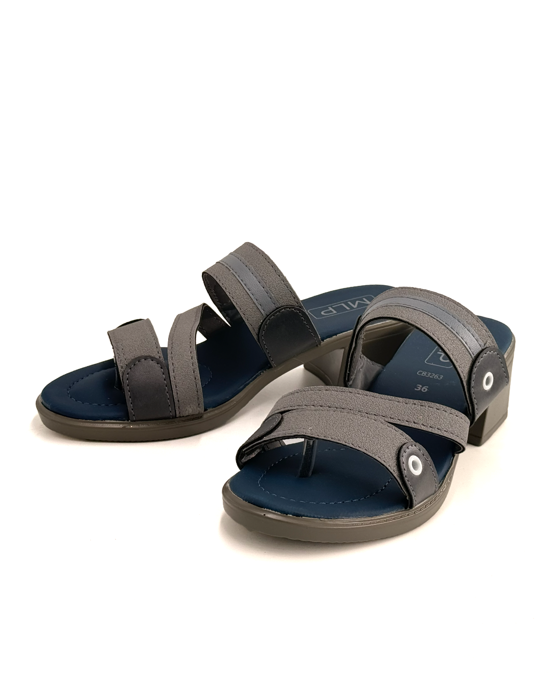 Wide Strap Block Heel Sandals - MLP CB3263