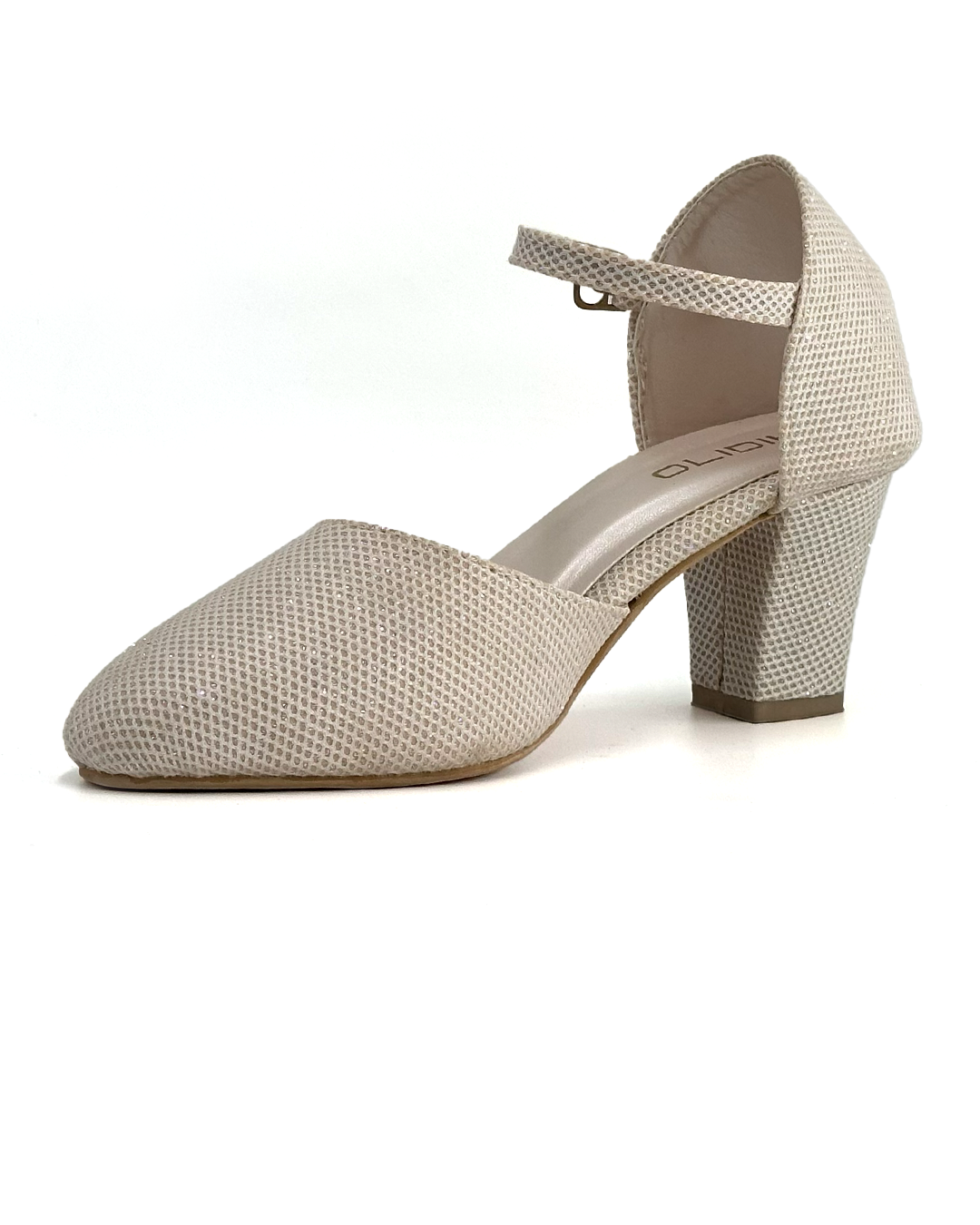 Closed Toe Ankle Strap Chunky Heels - SANVI SC211 241
