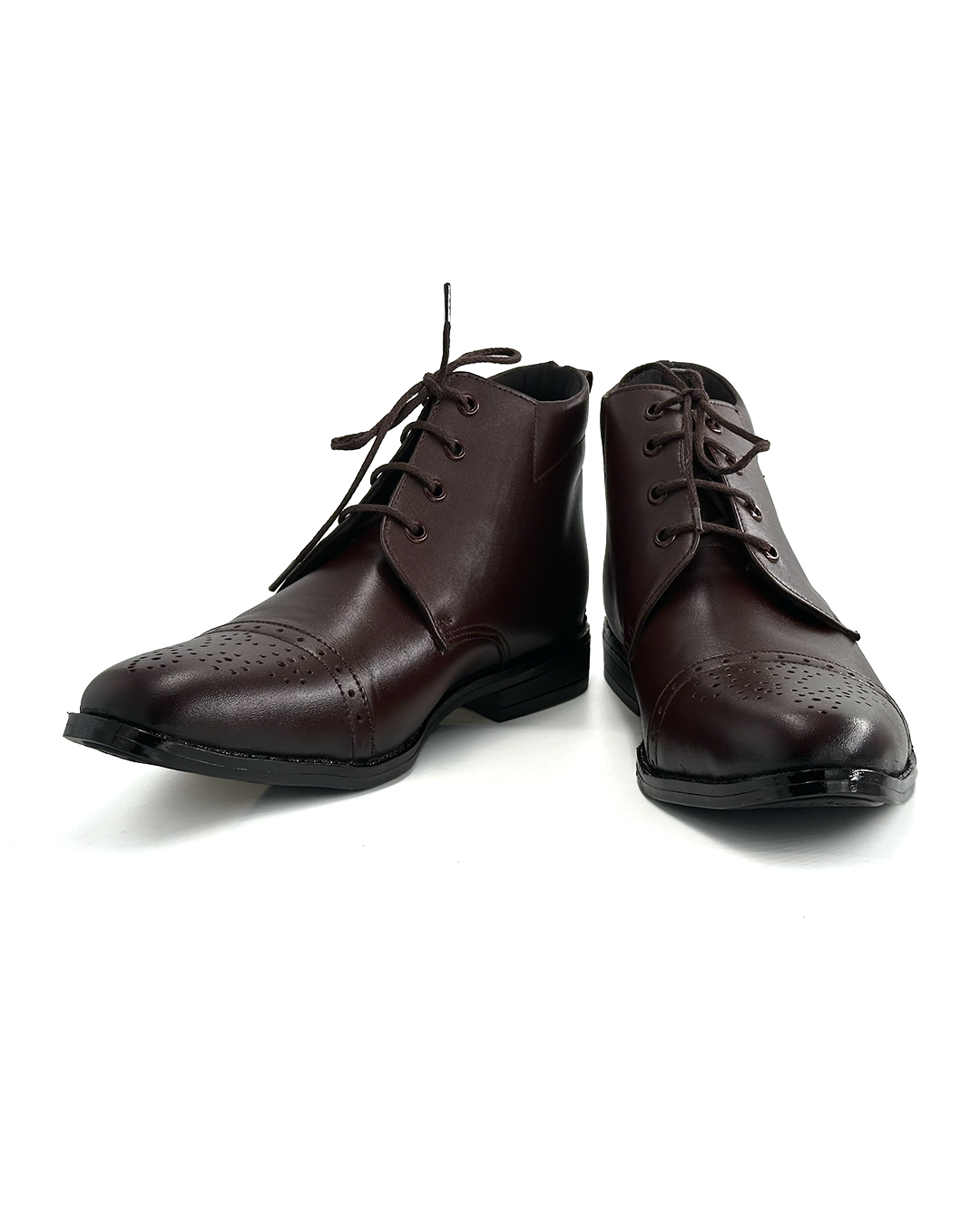 Stylish Brogue Ankle Boots - APOLLO 3037