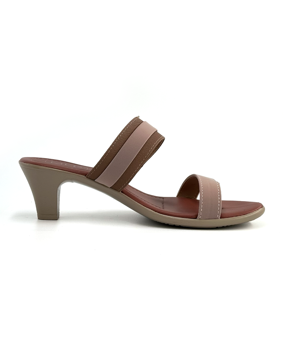 Open-Toe Wide Strap Heeled Sandals - MPL CB3240