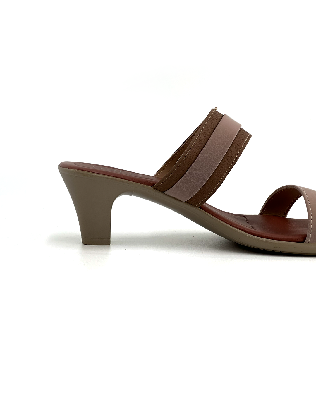 Open-Toe Wide Strap Heeled Sandals - MPL CB3240