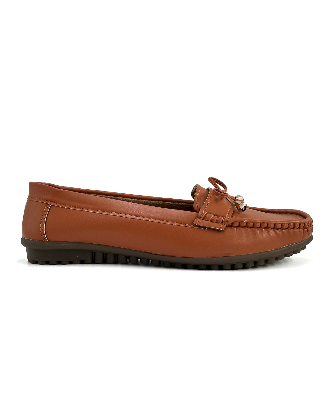Leather Slip-On Court Loafers
